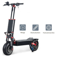 OBARTER X5 Foldable Electric Scooter, Offroad Electric Scooter for Adults with Powerful Dual 5600W Motors, Max Speed up to 53 MPH, 45 Miles Long Battery Ranges