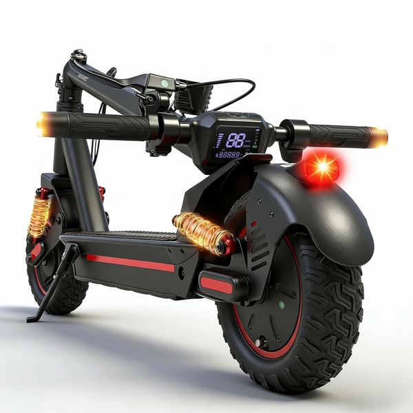 Electric Scooter Built for Urban Mobility, 1200W Motor, 30 Mile Range, UL Certified, Foldable Frame