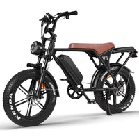 V8 Electric Bike for Adults, Ebike Moped Style with 48V 15Ah Battery, 20'' Fat Tire E Bike, Dual Disc Brakes Mountain Bike for Commuting & Off-Road, E-Bike UL2849
