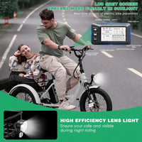 20" Fat Tire Electric Trike 750W 48V Motorized Folding Commute E-Bike for Adult, Foldable 3 Wheel Electric Bicycle Trike for Senior Women with Front & Rear Basket
