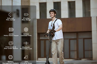 GT3/ST3/GT5 Series Electric Scooter, 20/25 MPH Top Speed, 30-55.9 Miles Max Range, 1000-1638W Motor with Dual Suspension, 10" Tires, Foldable for Adults Teens