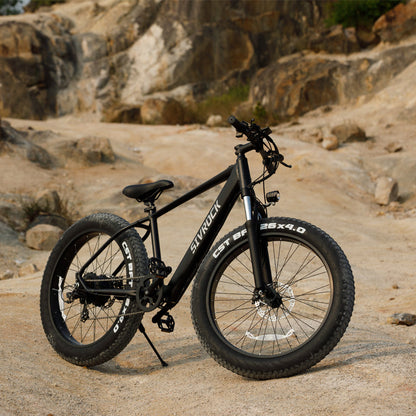 Professional Electric Bike for Adults, 26 X 4.0 Inches Fat Tire Electric Mountain Bicycle, 1000W Motor 48V 15Ah Eike for Trail Riding, Excursion and Commute, UL And GCC Certified