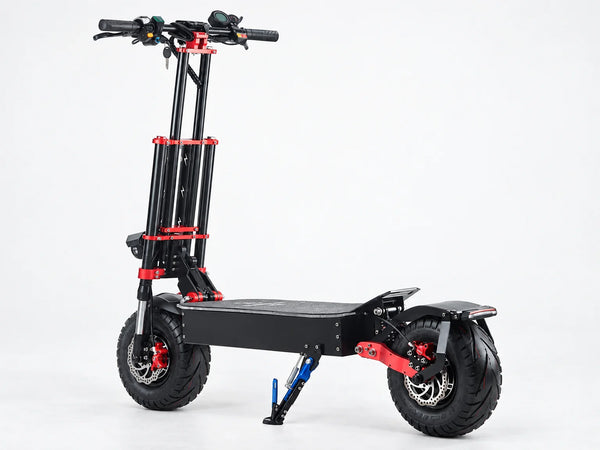 Electric Scooter Built for All-Terrain Adventure, Dual 5600W Motors, 53 MPH Max Speed, 45 Mile Range — Studio Shot