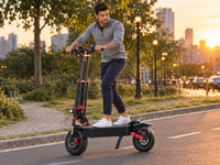 Electric Scooter Built for All-Terrain Adventure, Dual 5600W Motors, 53 MPH Max Speed, 45 Mile Range — Lifestyle