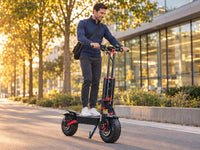 X5 Foldable Electric Scooter, Offroad Electric Scooter for Adults with Powerful Dual 5600W Motors, Max Speed up to 53 MPH, 45 Miles Long Battery Ranges — Lifestyle
